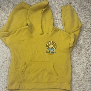 yellow old navy hoodie!